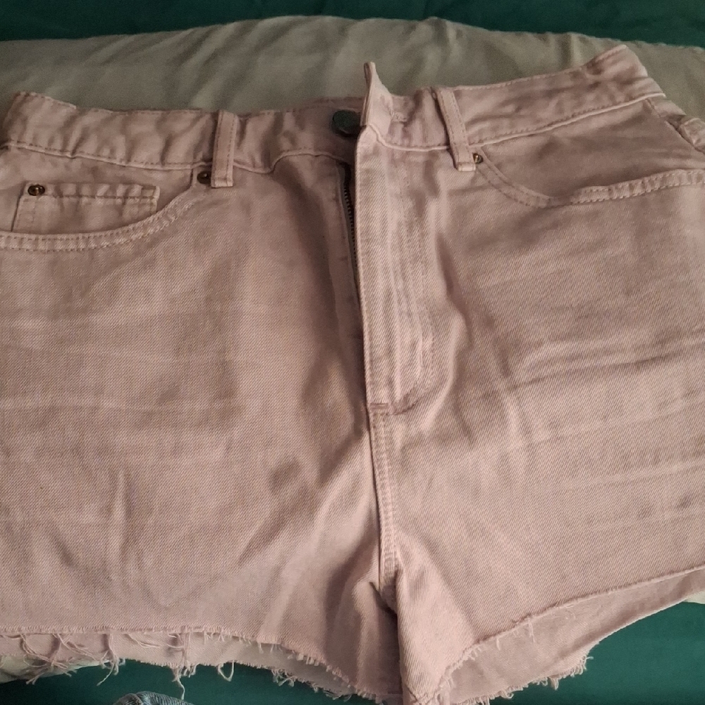 Women's Pink Denim Shorts